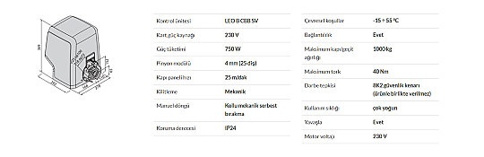 BFT ICARO VELOCE SMART AC A1000 ( TAM SET 4 METRE ) - 2